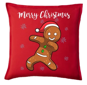 Świąteczna poduszka MERRY CHRISTMAS Z PIERNIKIEM