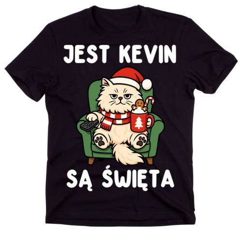 Śmieszna męska koszulka na święta na prezent -JEST KEVIN SĄ ŚWIĘTA.jpg