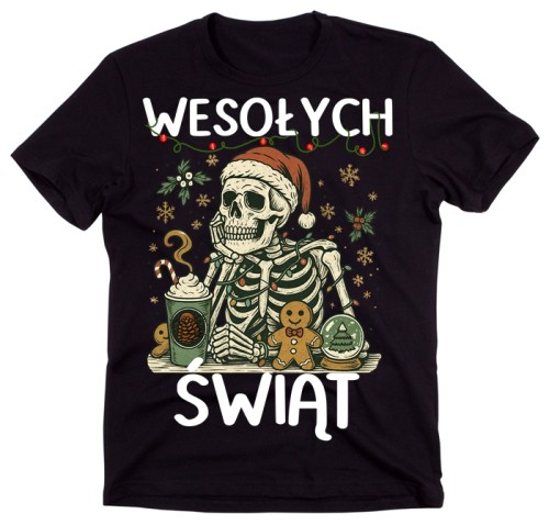 Śmieszna koszulka na święta na prezent -WESOŁCYH ŚWIĄT - wzór wesołych20