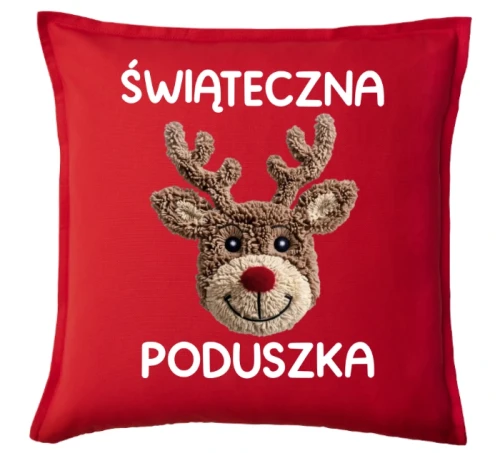 ŚWIĄTECZNA PODUSZKA  Z RENIFEREM.webp