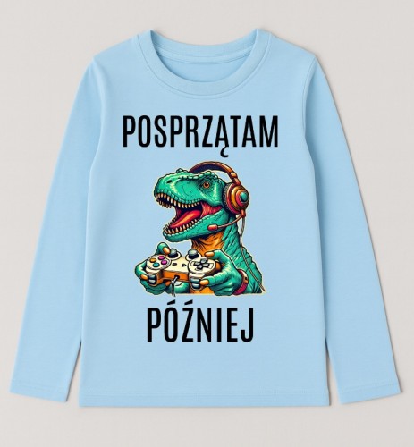 Niebieska koszulka na Mikołajki - POSPRZĄTAM PÓŹNIEJ.jpg