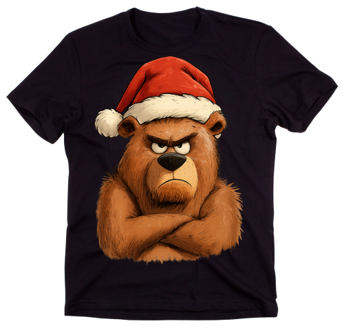 Męska świąteczna koszulka na prezent  z misiem.png