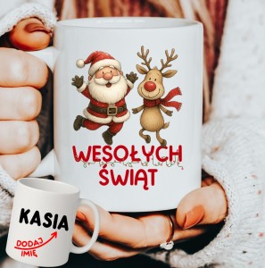 Personalizowany Kubek świąteczny na prezent na Mikołajki - wesołych46