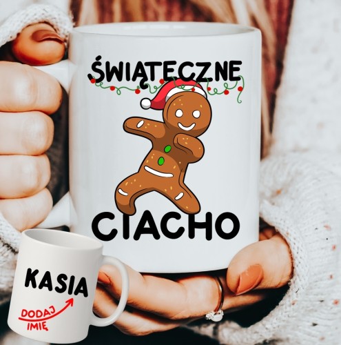 Personalizowany Kubek świąteczne ciacho  na prezent na Mikołajki, pod choinkę.JPG
