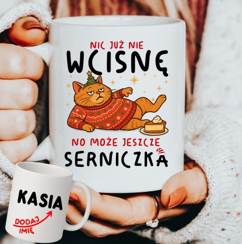 Personalizowany ŚMIESZNY Kubek dla kolegów z pracy na Mikołajki, pod choinkę