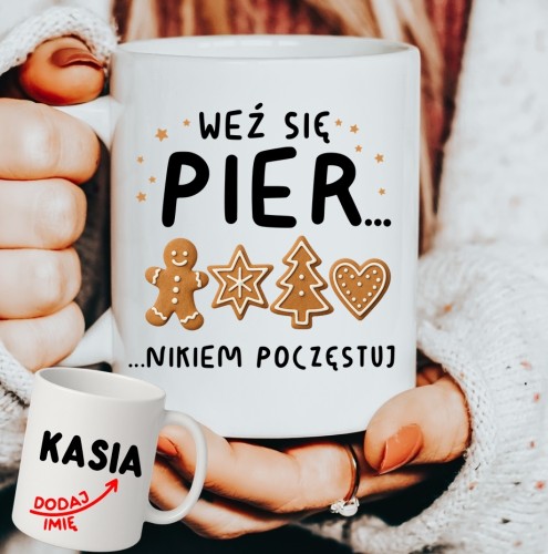 Personalizowany Kubek z życzeniami  na prezent na Mikołajki, pod choinkę.JPG