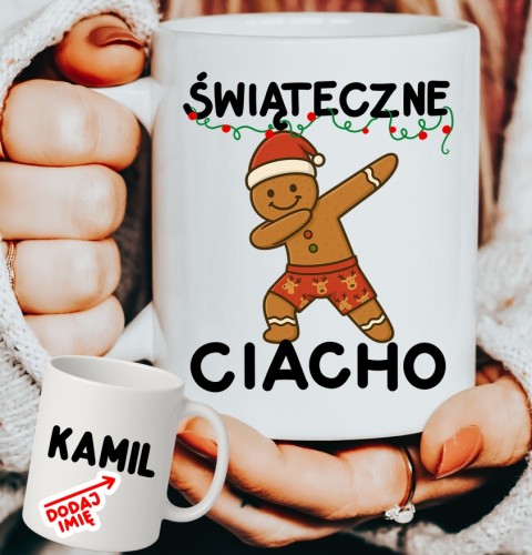 Personalizowany Kubek ŚWIĄTECZNE CIACHO na prezent na Mikołajki dla kolegów z pracy.JPG
