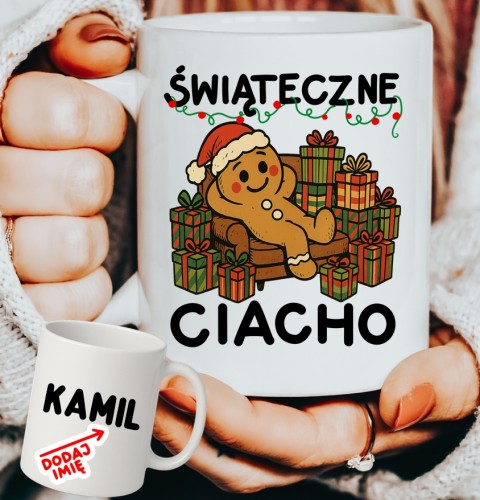 Personalizowany Kubek ŚWIĄTECZNE CIACHO na prezent na Mikołajki dla kolegów z pracy na prezent.JPG