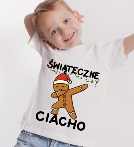 Koszulka dla chłopczyka na prezent na Mikołajki - ŚWIĄTECZNE CIACHO