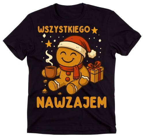 Fajna męska koszulka świąteczna - WSZYSTKIEGO NAWZAJEM - wesołych45