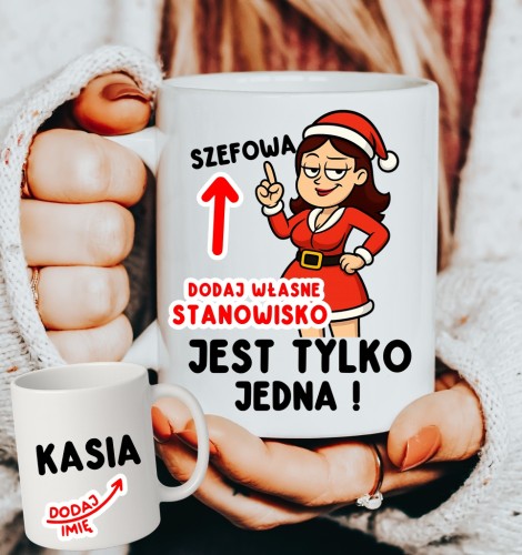 Kubki dla koleżanek z pracy na Mikołajki - DODAJ DOWOLNE STANOWISKO I IMIĘ