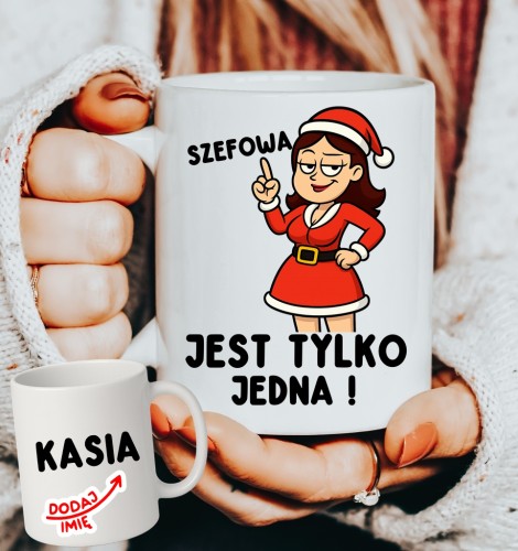 Kubek dla szefowej na Mikołajki na prezent