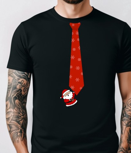 Świąteczna męska Koszulka z krawatem.jpg