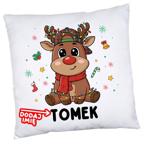 Poduszka z imieniem na Mikołajki dla chłopczyka.jpg