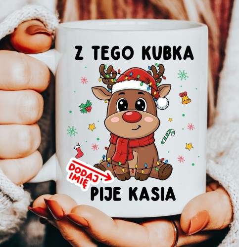 Kubki na klasowe Mikołajki z imieniem