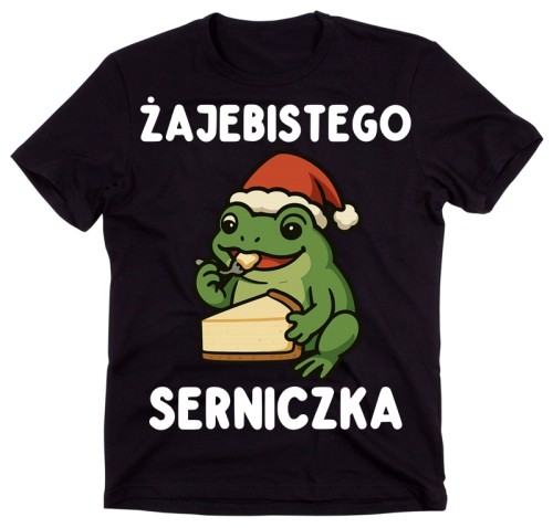 Męska koszulka na Mikołajki na prezent - ŻAJEBISTEGO SERNICZKA.jpg