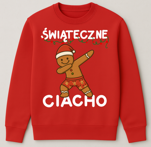 Czerwona świąteczna bluza świąteczna ŚWIĄTECZNE CIACHO