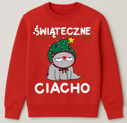 Czerwona świąteczna bluza - świąteczne ciacho z kotem.png