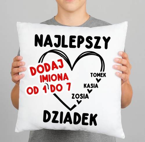 Poduszka NAJLEPSZY DZIADEK  z imionami wnuków na prezent.jpg