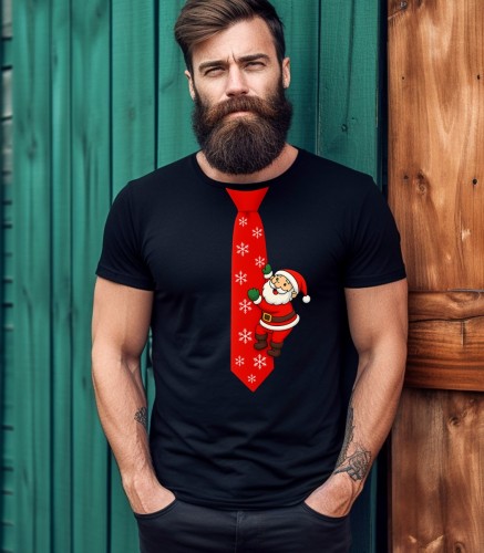 Świąteczna koszulka z nadrukiem krawata.jpg