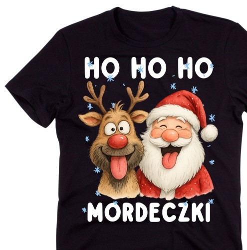 ŚMIESZNA ŚWIĄTECZNA KOSZULKA HO HO HO na prezent.jpg