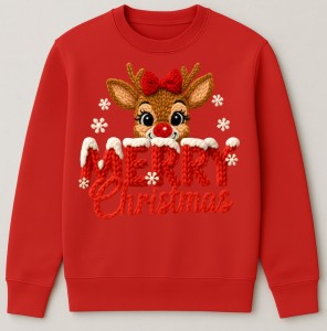 ŚWIĄTECZNA CZERWONA BLUZA MERRY CHRISTMAS  - merry57