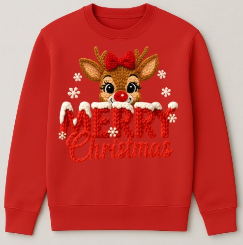 ŚWIĄTECZNA CZERWONA BLUZA MERRY CHRISTMAS .jpg
