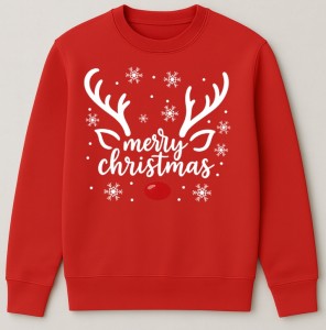 ŚWIĄTECZNA CZERWONA BLUZA MERRY CHRISTMAS  - merry62