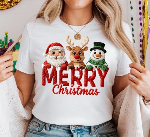 Damska koszulka świąteczna MERRY CHRISTMAS - merry55