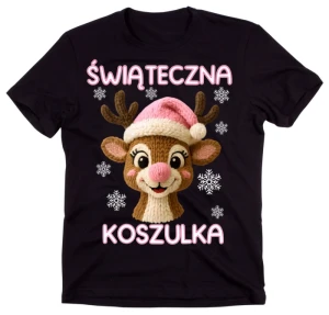 Czarna świąteczna koszulka   (1)