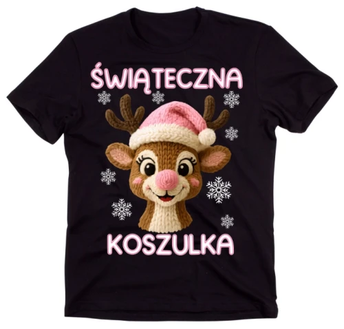 Czarna świąteczna koszulka (1)
