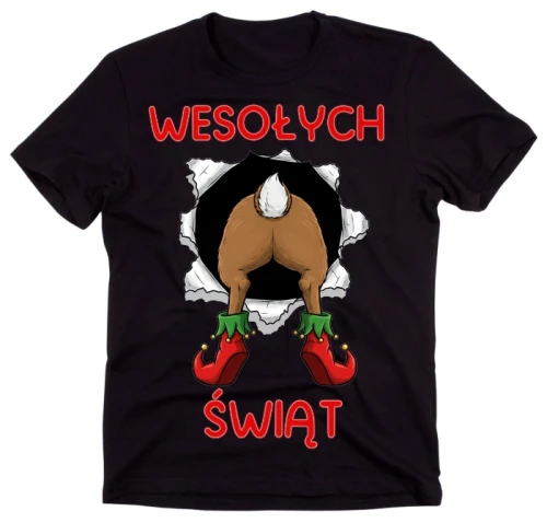 koszulka świąteczna wesołych świąt z reniferem.webp