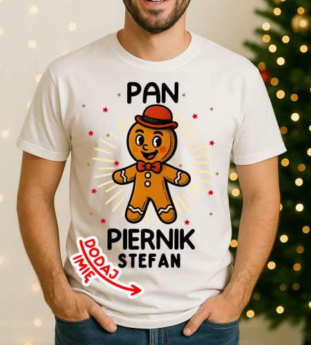 Fajna męska koszulka na prezent - PAN PIERNIK