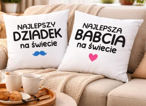 Poduszki dla Babci i Dziadka - NAJLEPSZY DZIADEK NAJLEPSZA BABCIA NA ŚWIECIE.webp