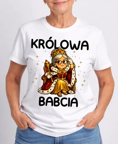 koszulka na dzień babci królowa babcia.webp