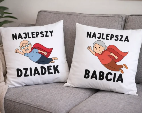 Poduszki dla Babci i Dziadka - NAJLEPSZY DZIADEK NAJLEPSZA BABCIA .webp