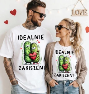 ZESTAW KOSZULEK DLA PAR ''IDEALNIE ZAKISZENI''