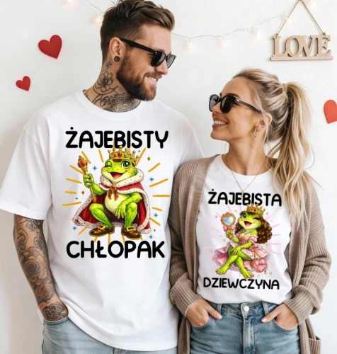 koszulki dla par żajebista dziewczyna żajebisty chłop.webp