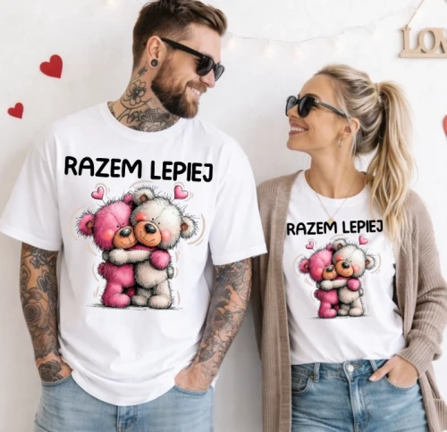 ZESTAW KOSZULEK RAZEM LEPIEJ Z MISIAMI.webp