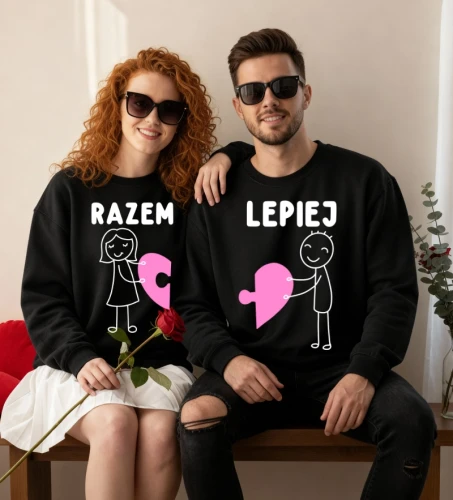 Zestaw bluz dla pary na Walentynki.webp