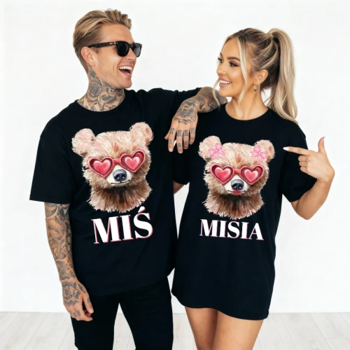 Zestaw koszulek dla pary - MIŚ I MISIA .webp