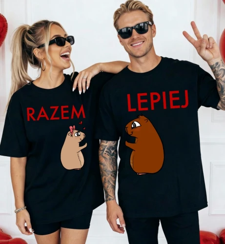 Zestaw koszulek dla pary - RAZEM LEPIEJ .webp