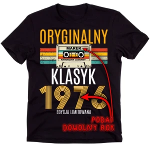 KOSZULKA Z ROCZNIKIEM NA 40 URODZINY  ''ORIGINAL'' A8