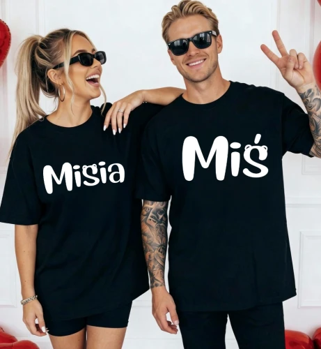 Zestaw koszulek dla pary MIŚ I MISIA.webp
