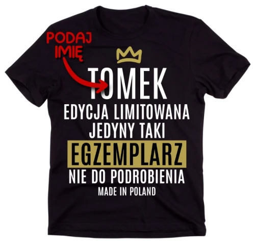 KOSZULKA CZARNA LIMITOWANA EDYCJA Z IMIENIEM.webp