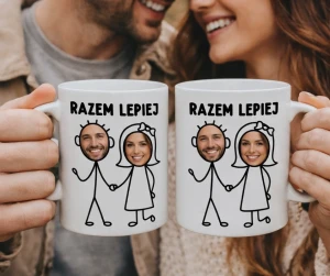 Zestaw kubków dla pary ze zdjęciami na walentynki .webp