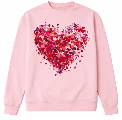 Różowa damska bluza z sercem.webp