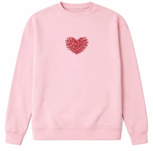 Różowa damska bluza z sercem.webp