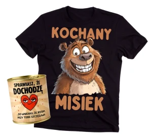 Koszulka dla chłopaka na walentynki - KOCHANY MISIEK.webp