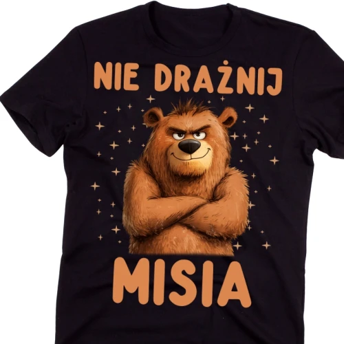 Męska koszulka NA PREZENT - NIE DRAŻNIJ MISIA.webp